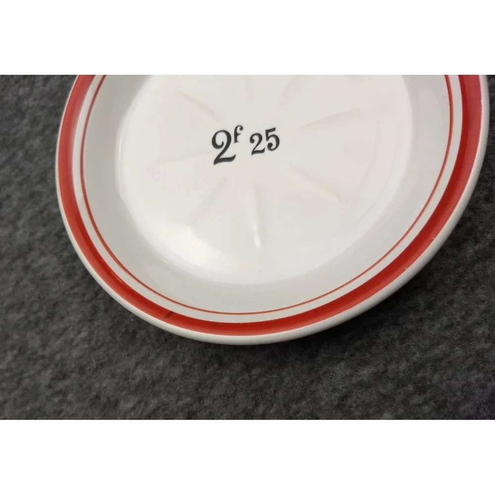 Vintage French Absinthe Saucer Plate Bistro‎ Hotel Ware Tip Tray Bar Set of 3